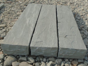 Kandla grey block steps natural both side hand cut edges