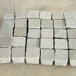 Kandla Grey Sandstone Cobbles Top Surface Natural, Bottom Natural, Edges Hand-cut