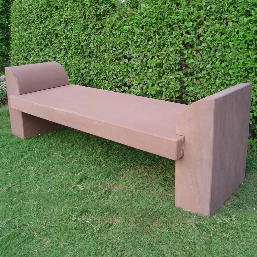 Agra Red Sandstone Bench