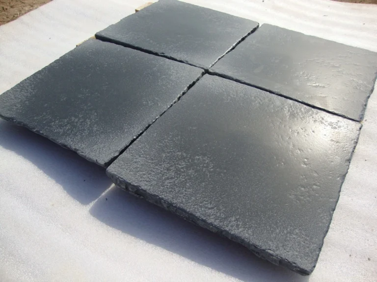 Lime Black Limestone Tumbled Brushed