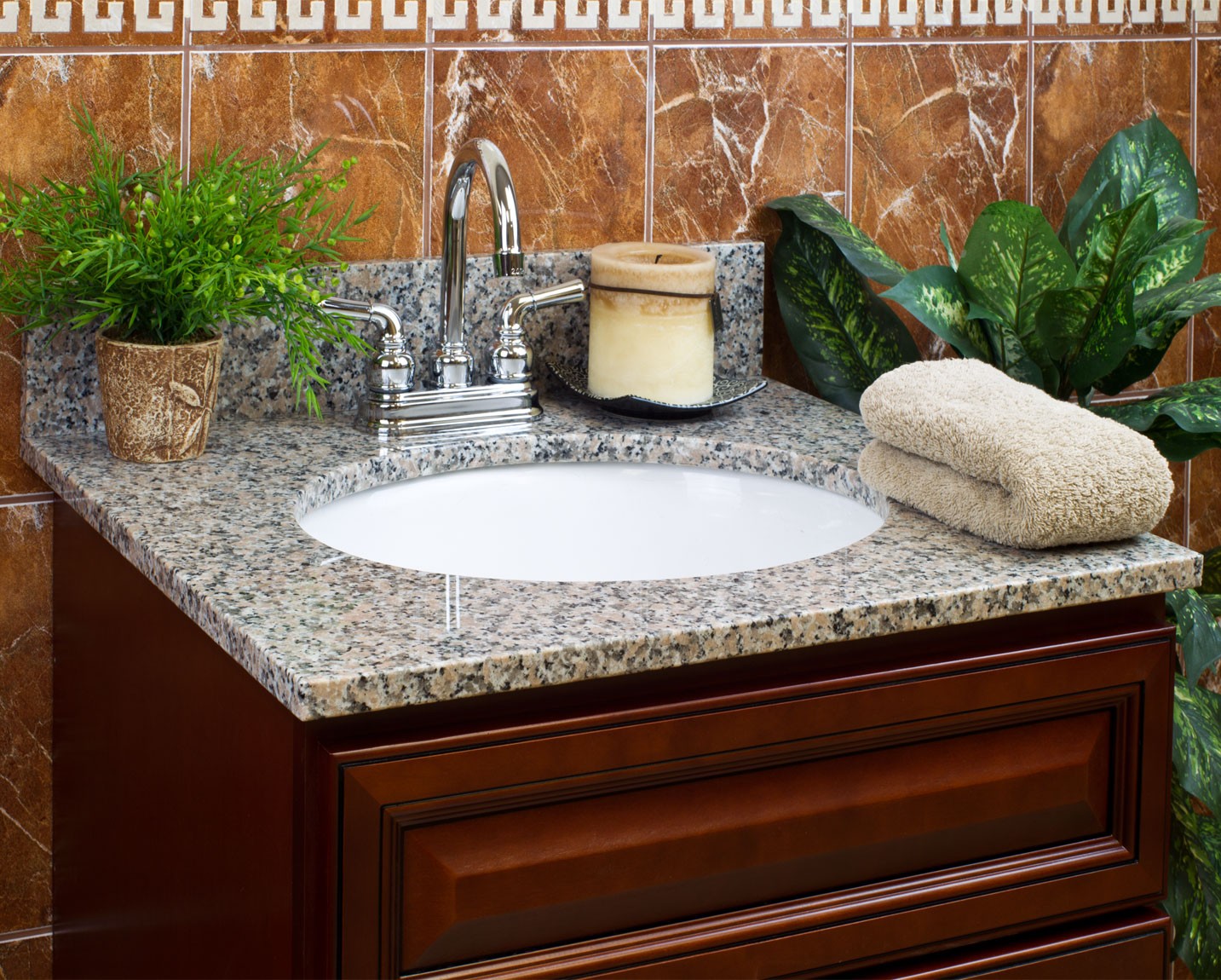 Granite 37 Single Bathroom Vanity Top