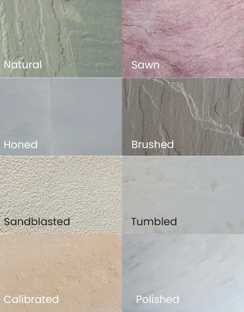 Sandstone Surface Finishes