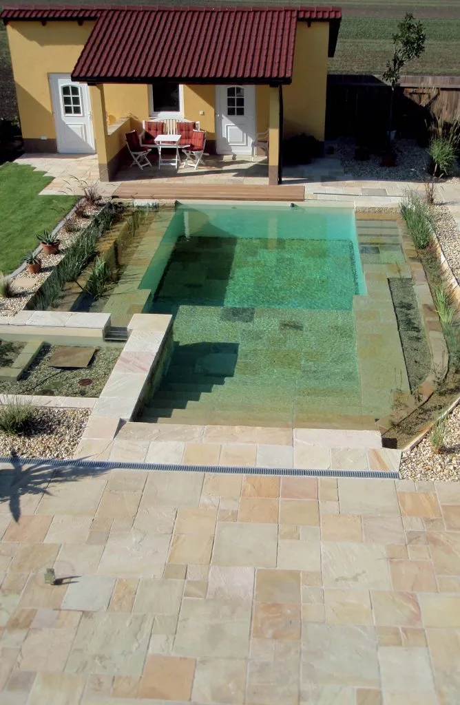 Mint Sandstone Flooring Project