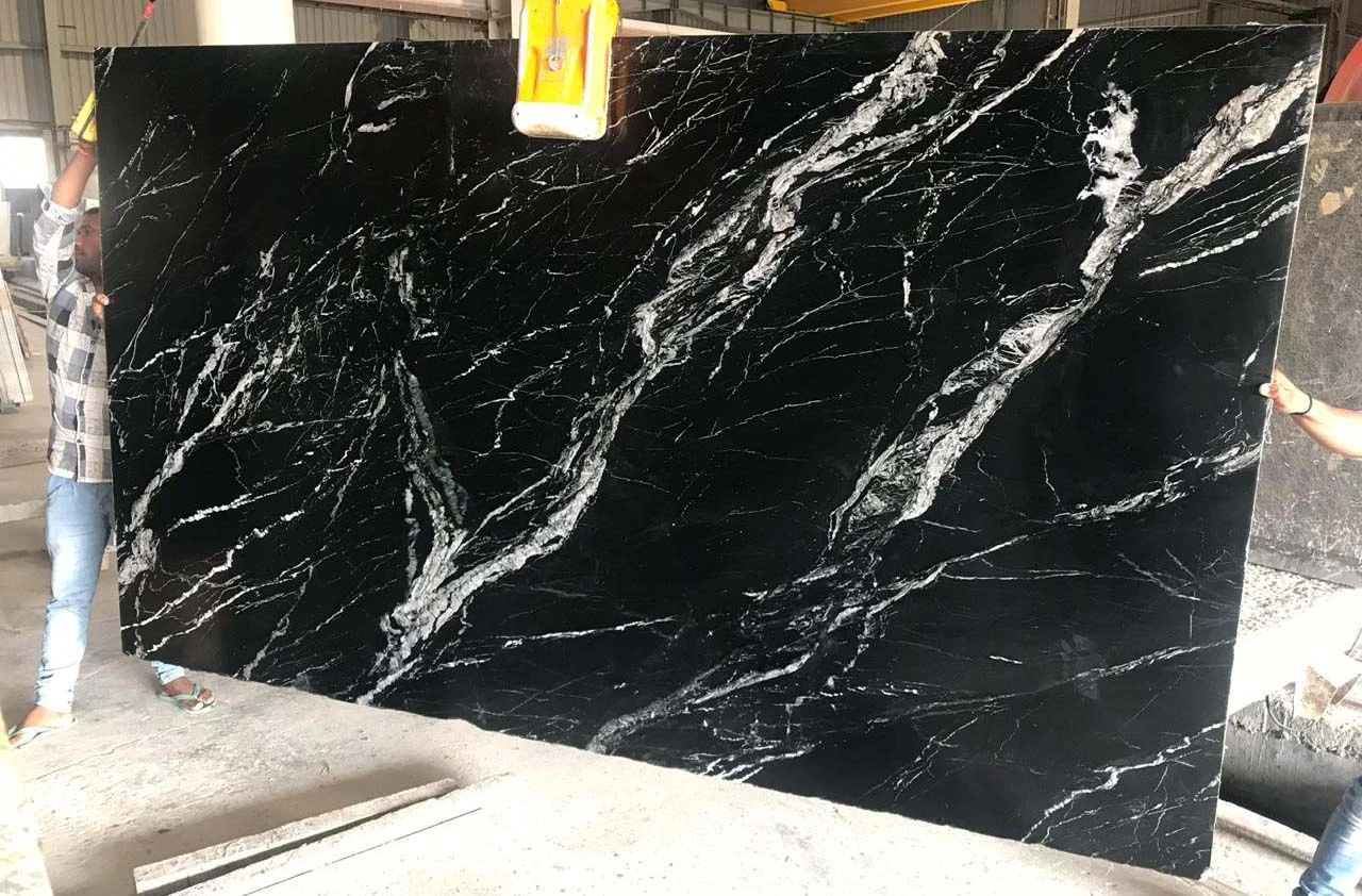 Black-Marine-Marble-Gangsaw-Slab