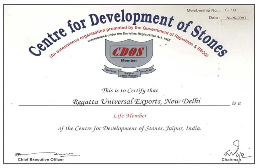 CDOS Certificate
