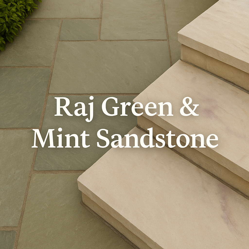 The Application of Raj Green and Mint Sandstone in Modern British Landscapes
