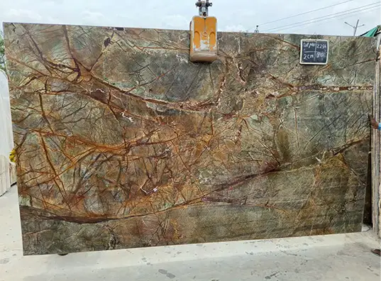 Rainforest Green Marble: A Technical Guide to Geology, Performance, and Slab Selection