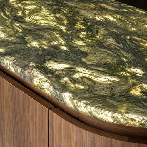 Milano Marble: A Translucent Green-Veined Natural Stone for Modern Interiors