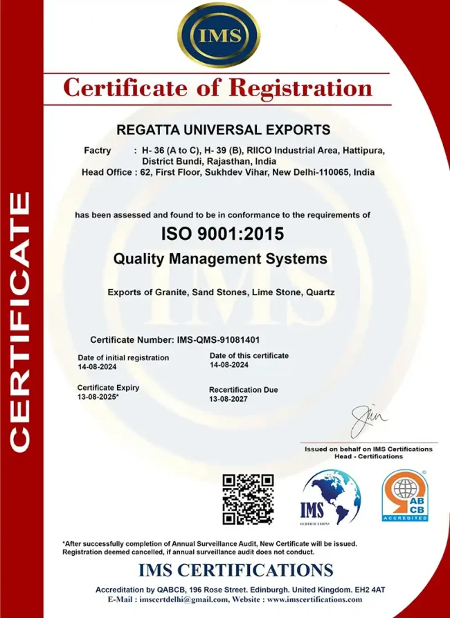ISO Certificate ISO Certificate